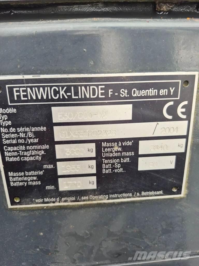 Linde e30/600-02 Carretillas de horquilla eléctrica