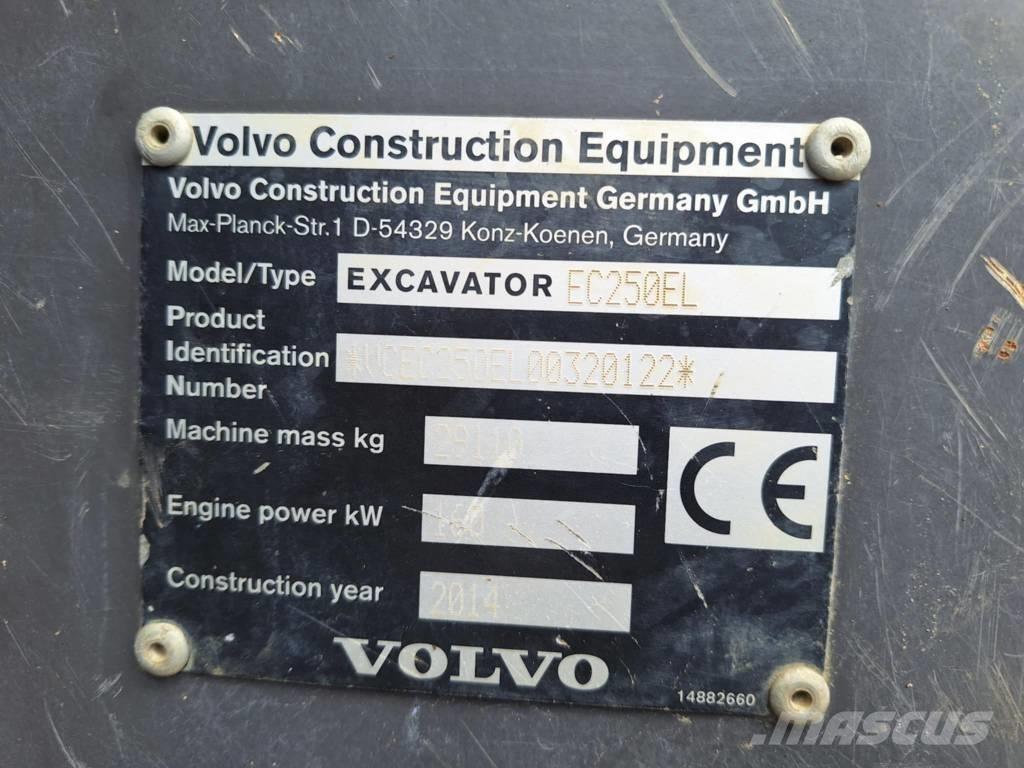 Volvo EC 250 EL Excavadoras de cadenas