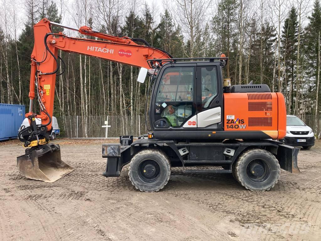 Hitachi ZX 140 W-5B Excavadoras de ruedas