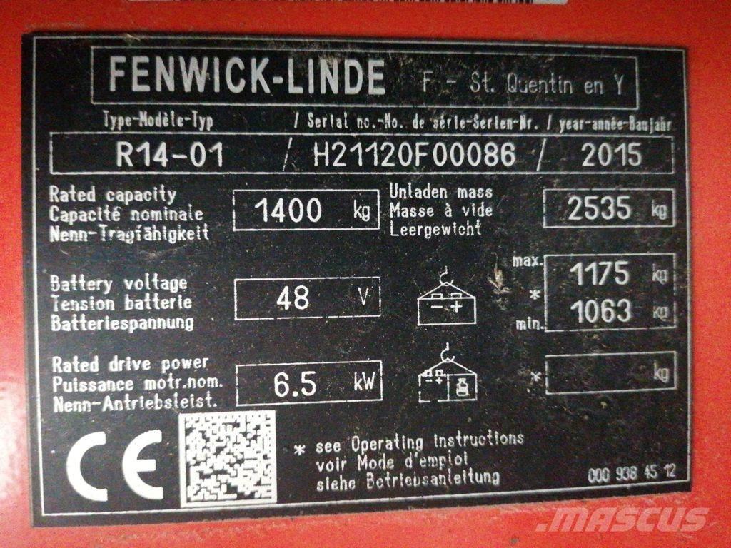 Linde R14-01 Carretillas retráctiles