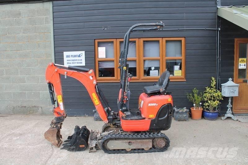 Kubota K 008-3 Mini excavadoras < 7t