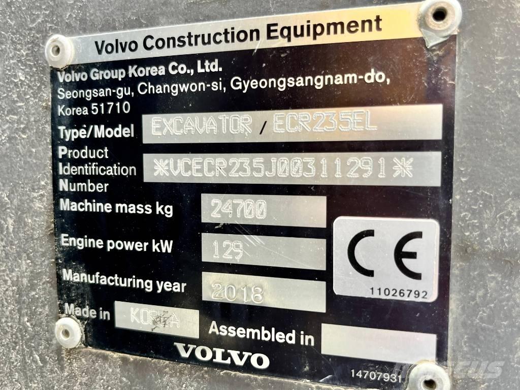 Volvo ECR 235 E Excavadoras de cadenas