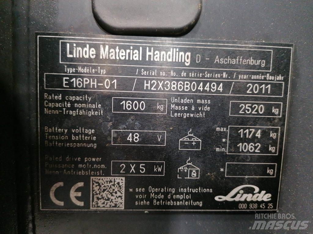 Linde E16PH-01 Carretillas de horquilla eléctrica