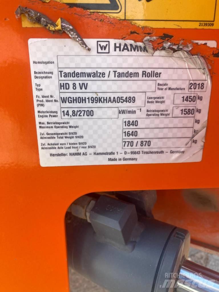 Hamm HD8VV Rodillos de doble tambor