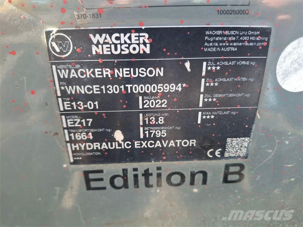 Wacker Neuson EZ17 Excavadoras de cadenas