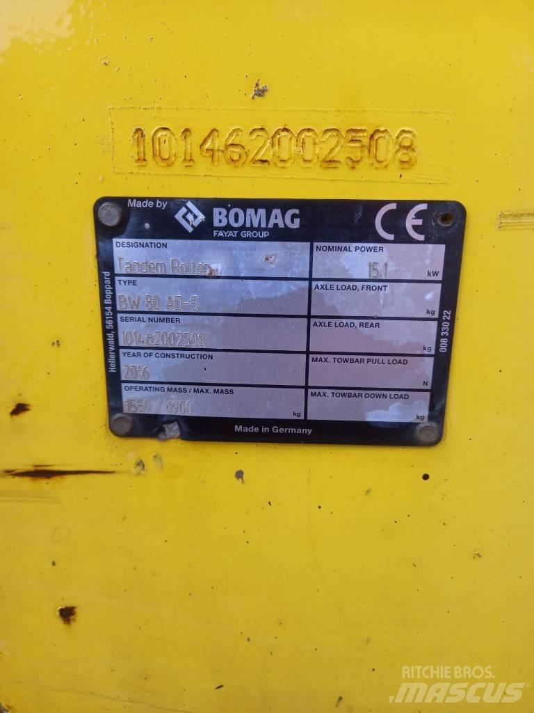 Bomag BW 80 AD-5 Rodillos de doble tambor