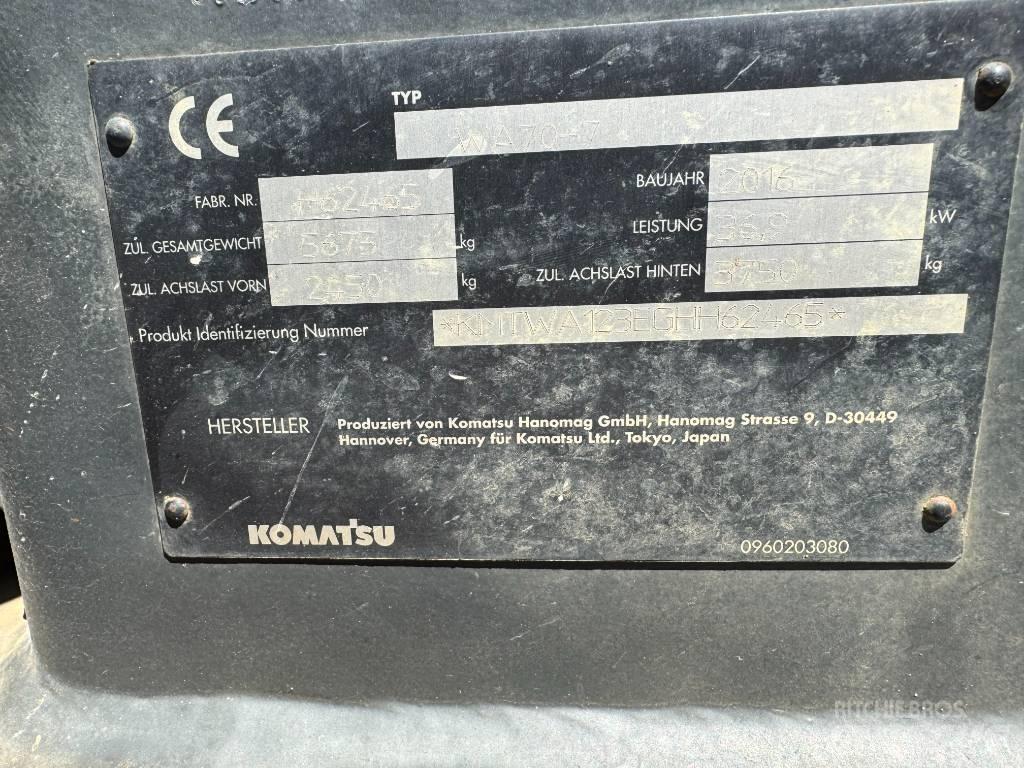 Komatsu WA70-7 Cargadoras sobre ruedas