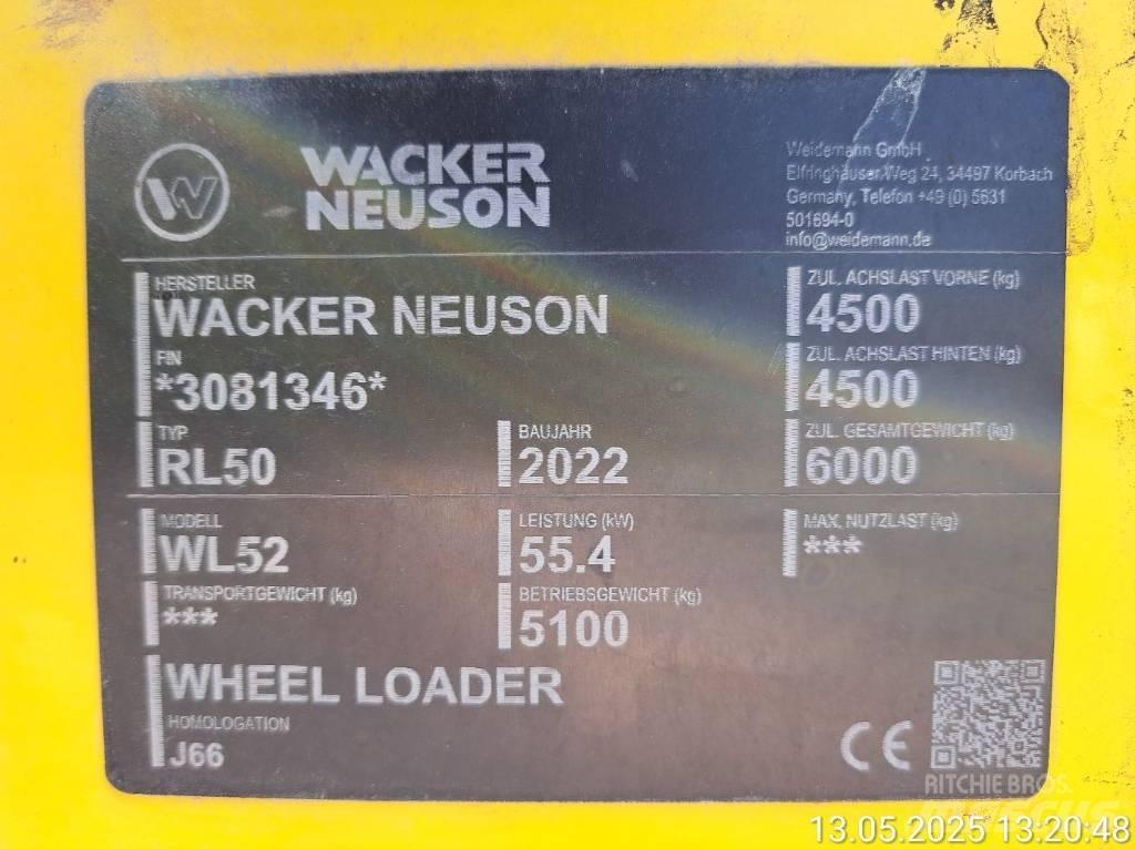 Wacker Neuson WL52 Cargadoras sobre ruedas