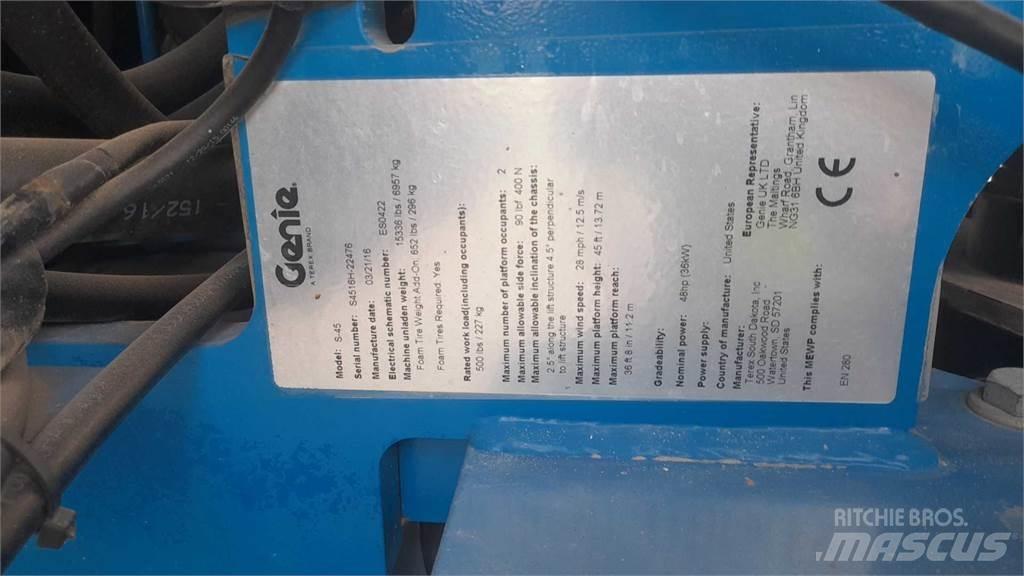 Genie S45 Plataformas de trabajo telescópica