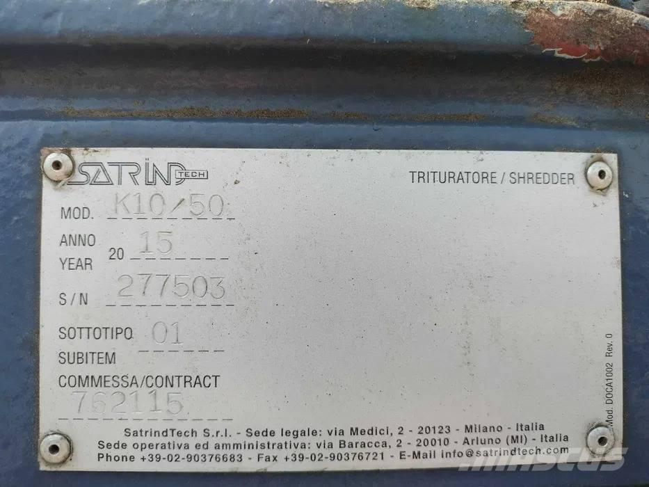 Satrind K10/50 Trituradoras para desguace