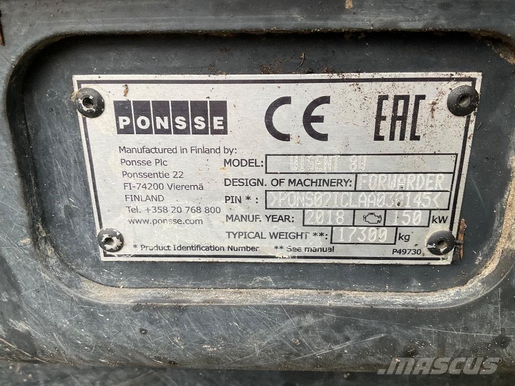 Ponsse WISENT 8W Autocargadoras