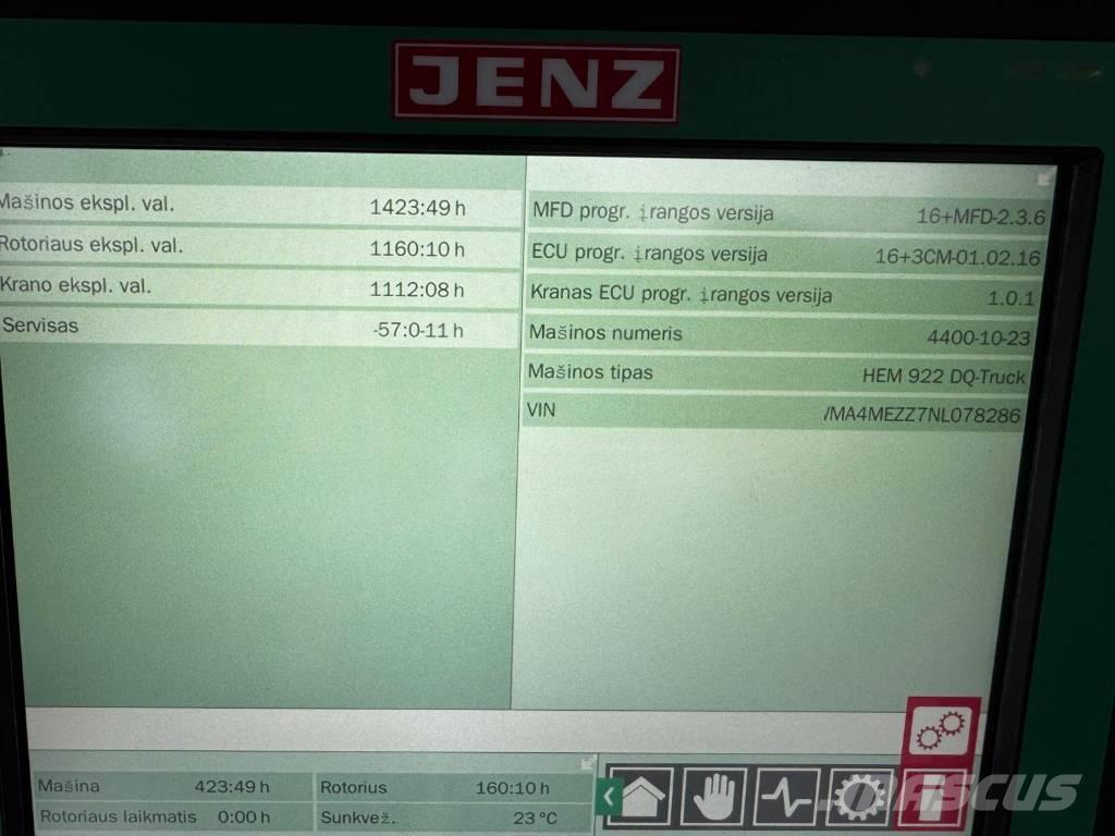JENZ HEM 922 Trituradoras de madera