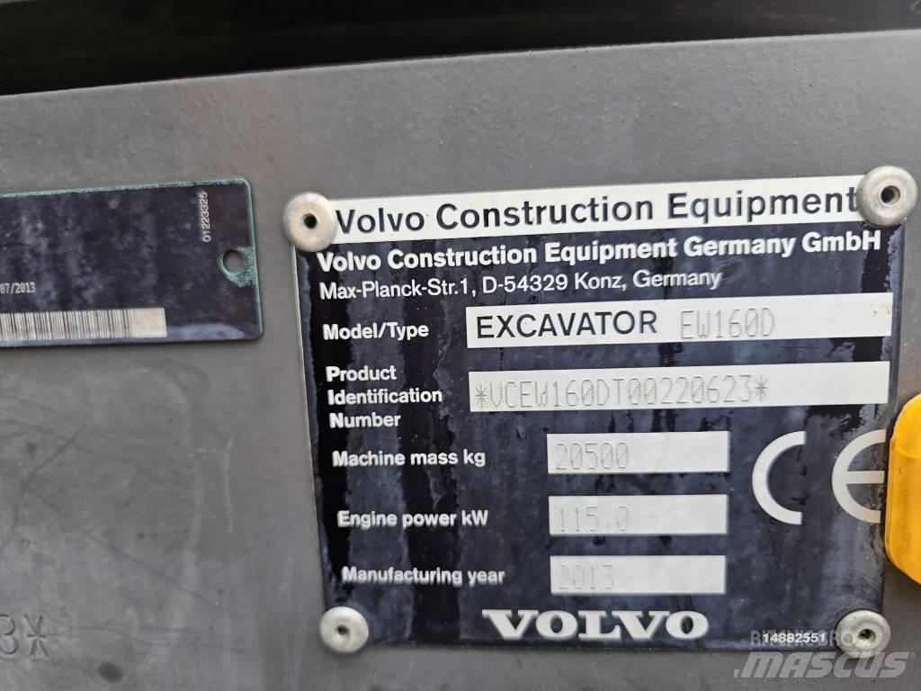 Volvo EW 160 D Excavadoras de ruedas