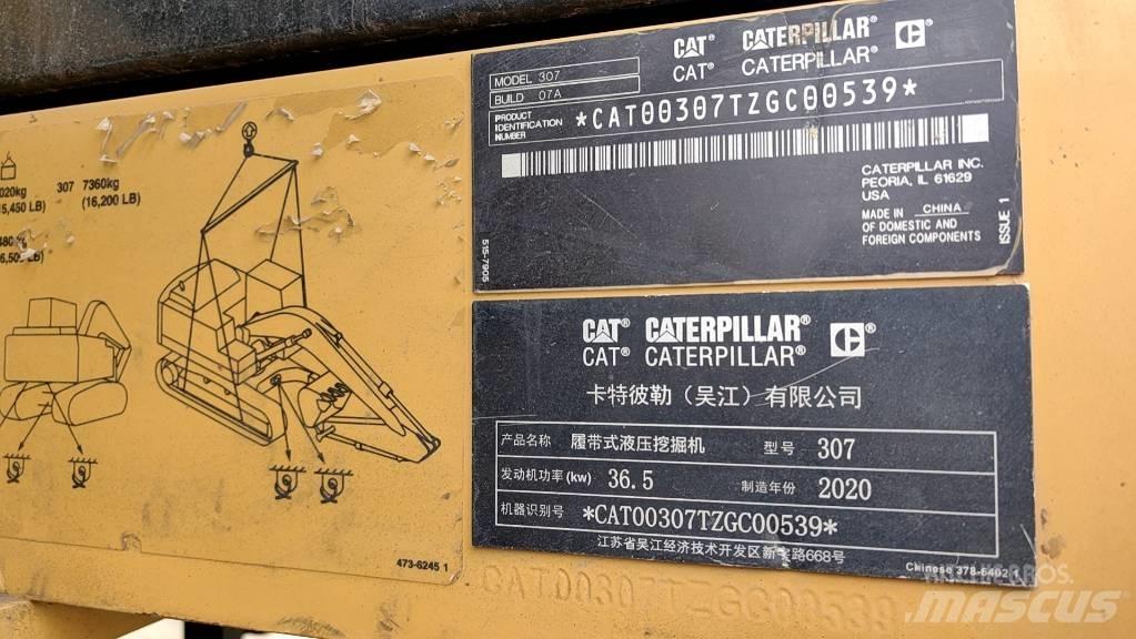 CAT 2020 CAT 307 Mini excavadoras < 7t