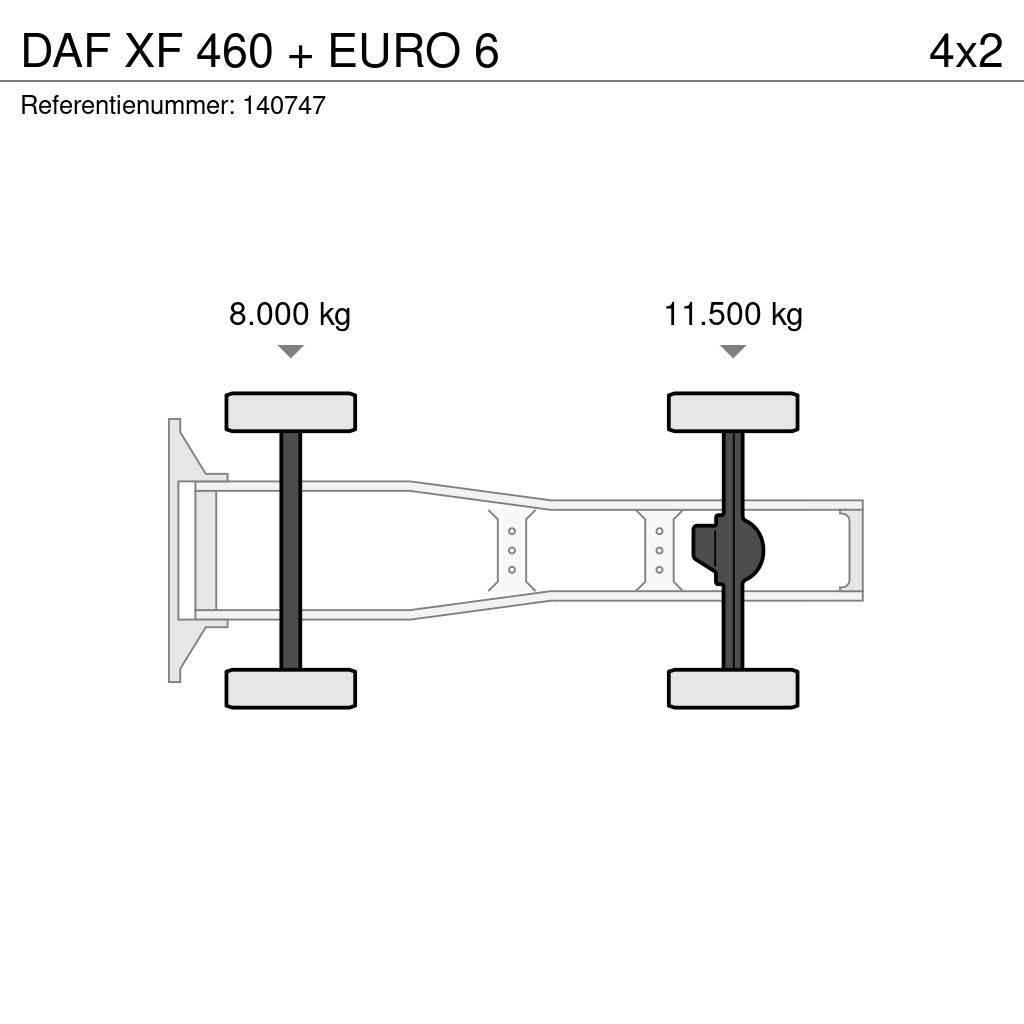 DAF XF 460 + EURO 6 Cabezas tractoras
