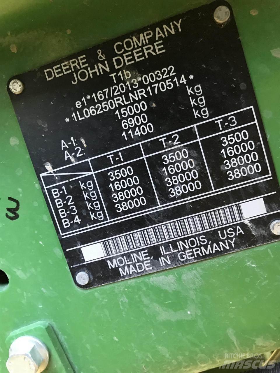 John Deere 6R 250 Tractores