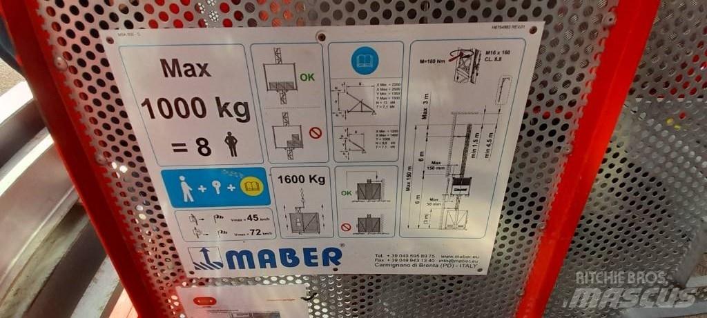  MABER MB A 800 Montacargas y elevadores de material