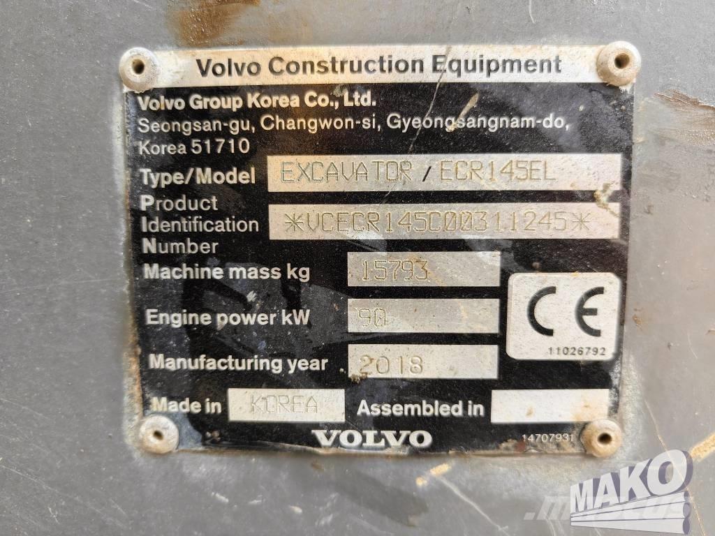 Volvo ECR 145 EL Excavadoras de cadenas