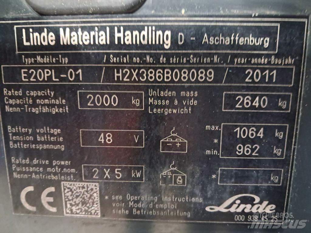 Linde E20PL-01 Carretillas de horquilla eléctrica