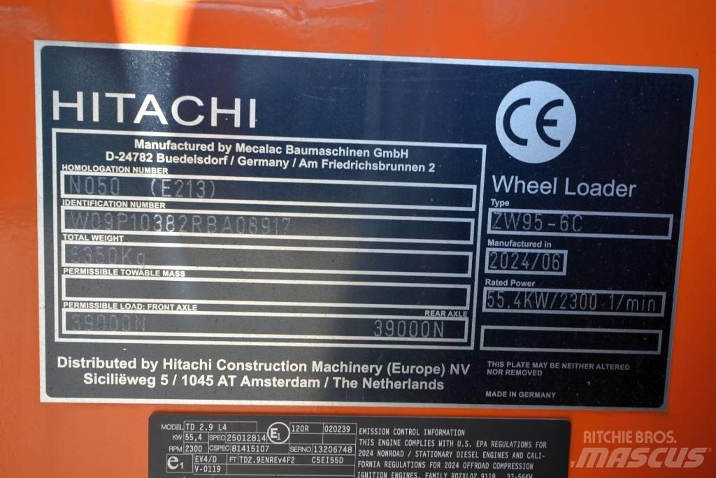Hitachi ZW 95-6 C Cargadoras sobre ruedas