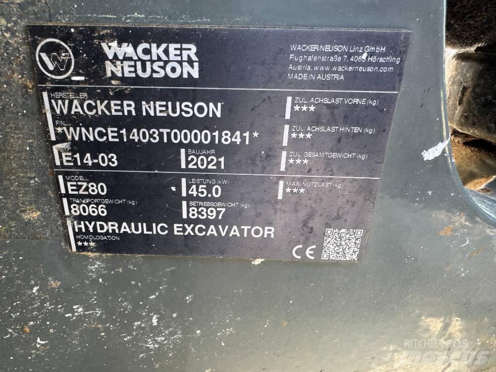 Wacker Neuson EZ80 Excavadoras de cadenas