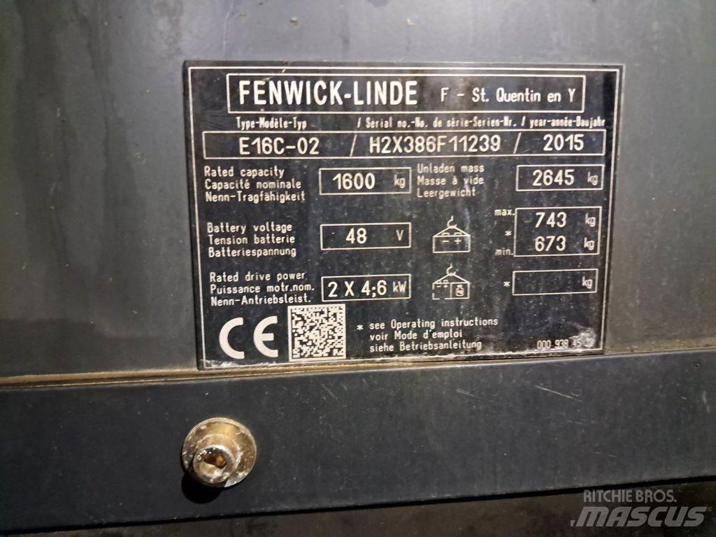 Linde E16C-02 Carretillas de horquilla eléctrica