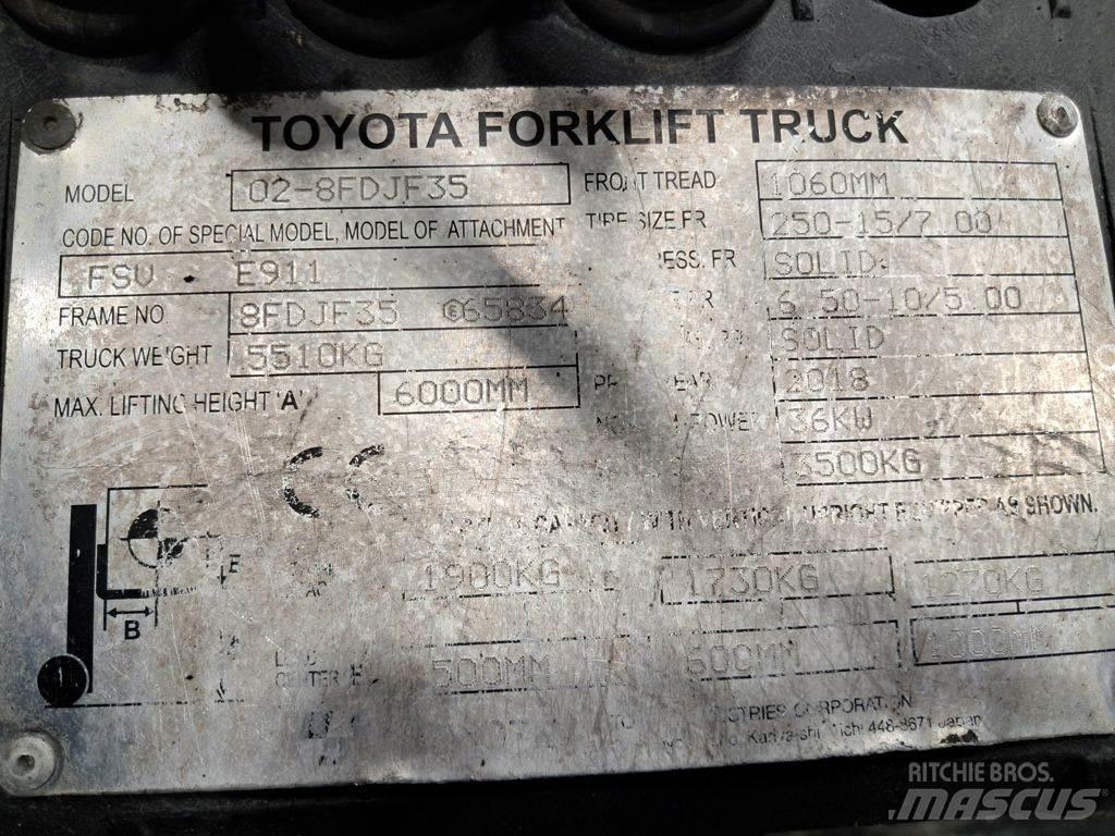 Toyota 02-8FDJF35 Carretillas diesel