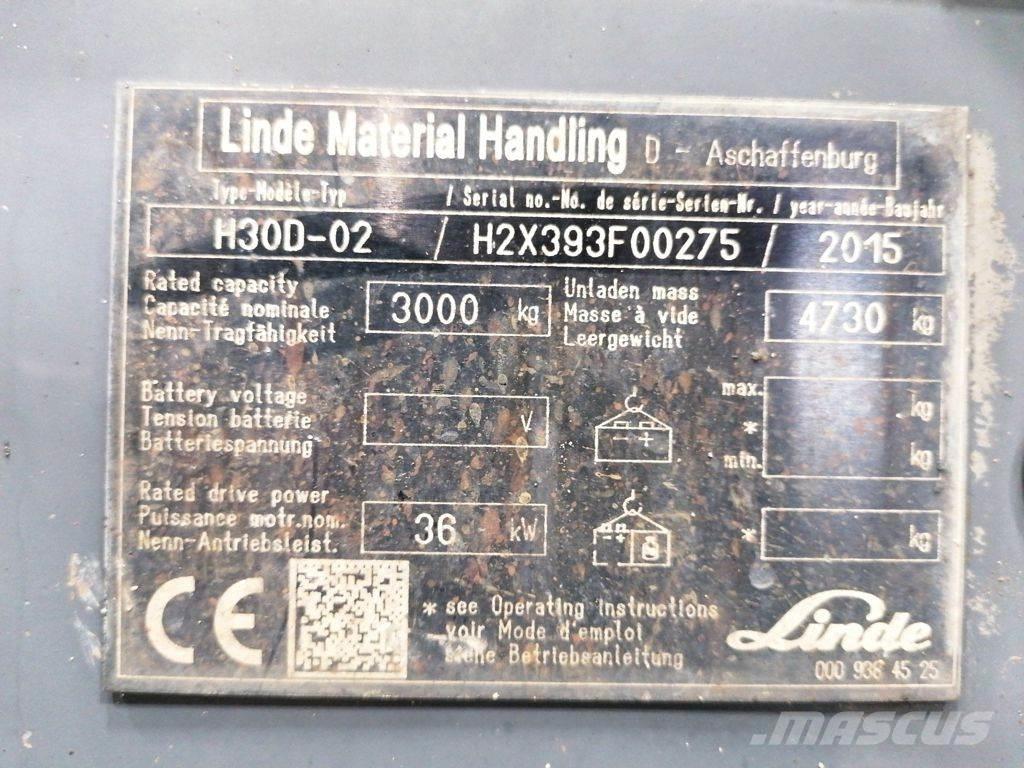 Linde H30D-02 Carretillas diesel