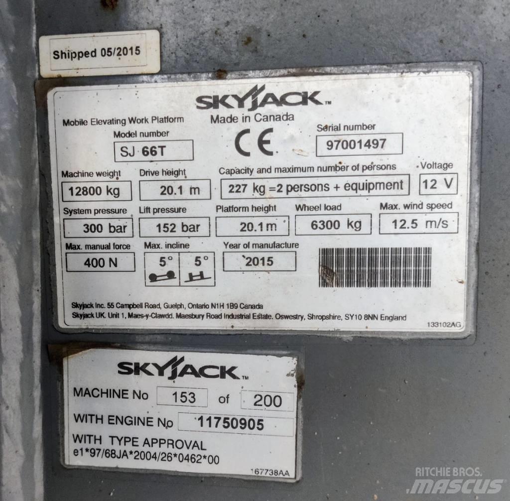 SkyJack SJ 66 T Plataforma de trabajo articulada