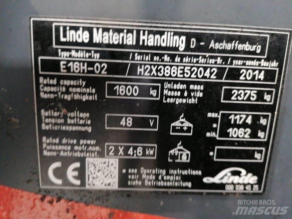 Linde E16H-02 Carretillas de horquilla eléctrica