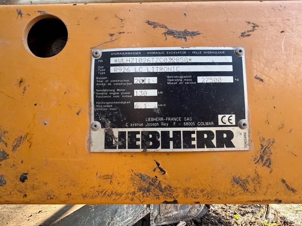 Liebherr R 926 LC NL Excavadoras de largo alcance