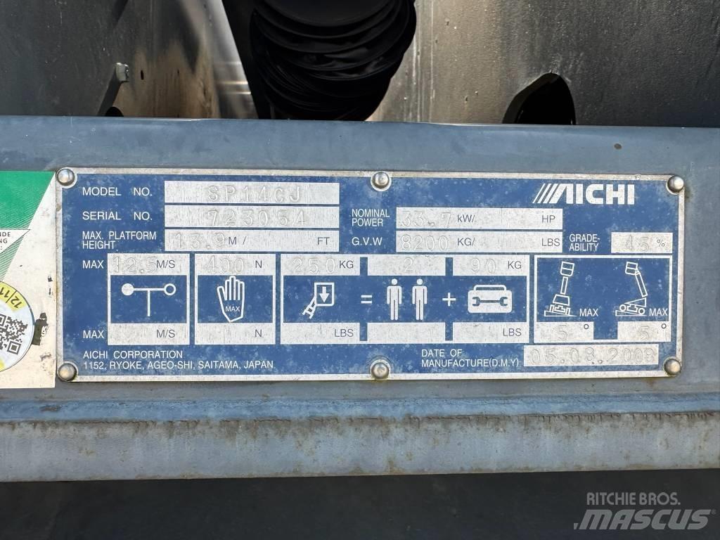 Aichi SP 14 CJ Plataformas de trabajo telescópica