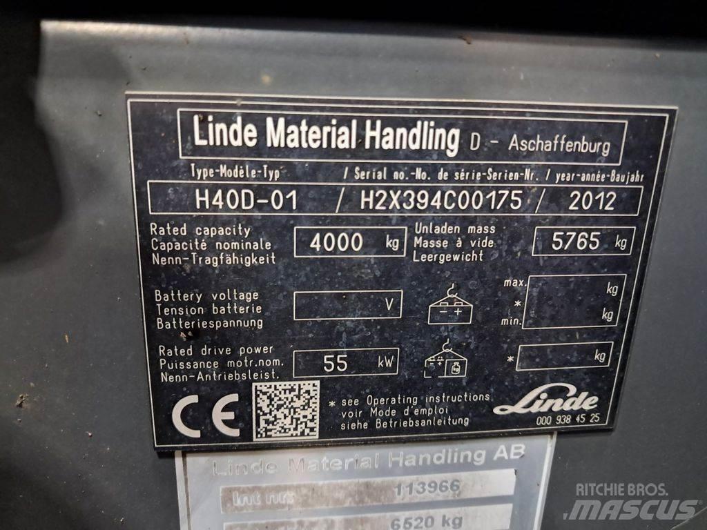 Linde H40D-01 Carretillas diesel