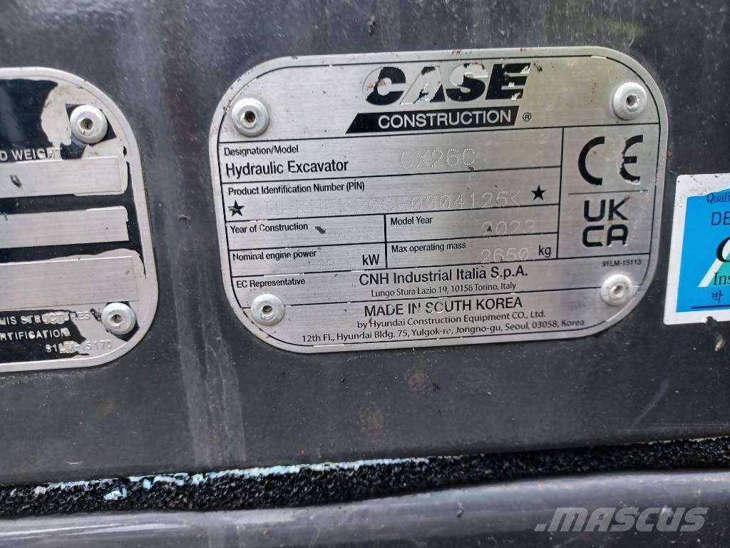 CASE CX 26 C Mini excavadoras < 7t
