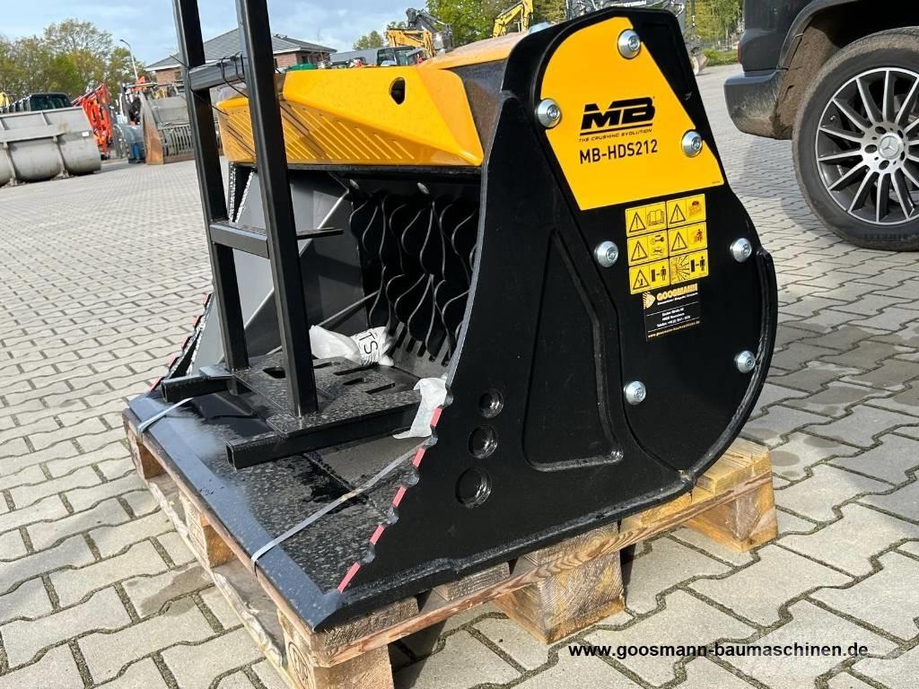 MB Crusher HDS 212 Cucharas separadoras