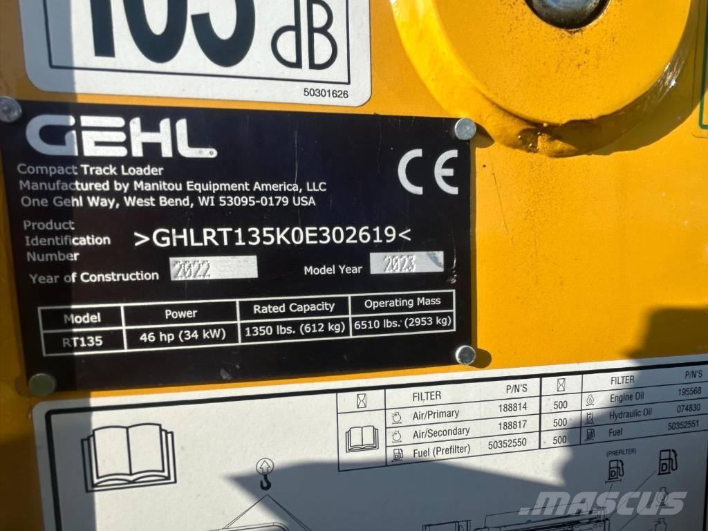 Gehl RT135 Minicargadoras