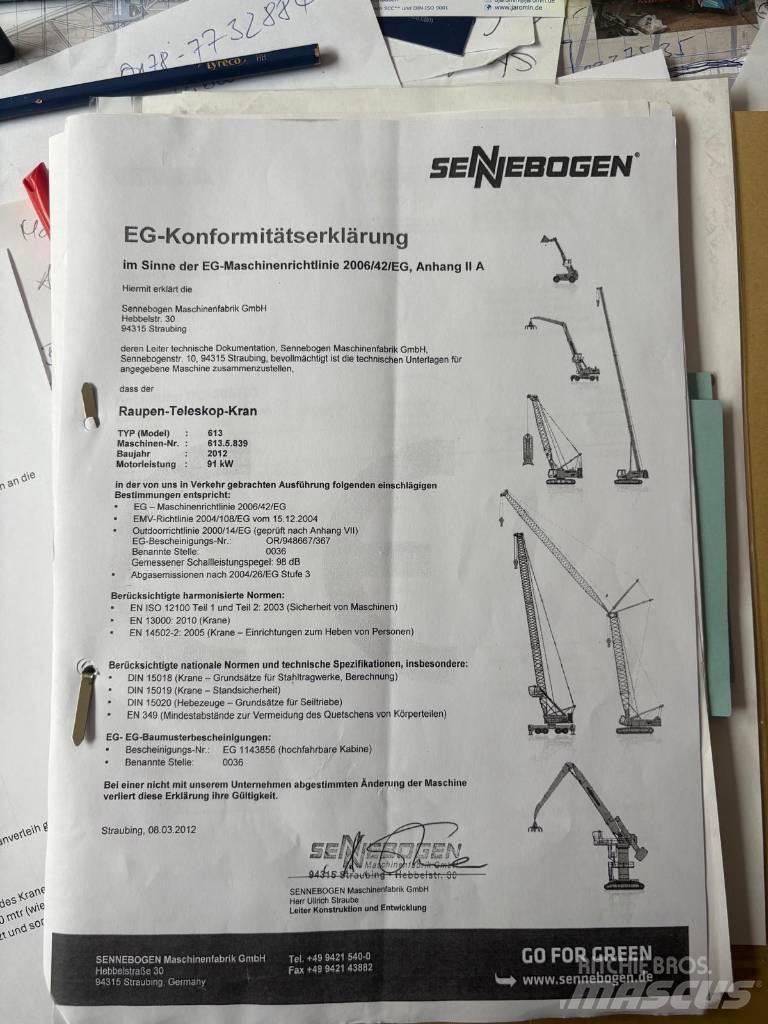 Sennebogen 613 R Grúas de oruga