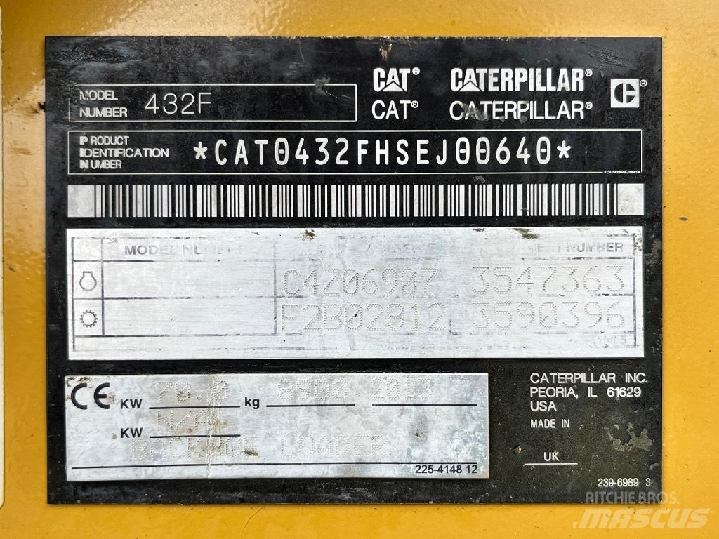 CAT 432 F Retrocargadoras