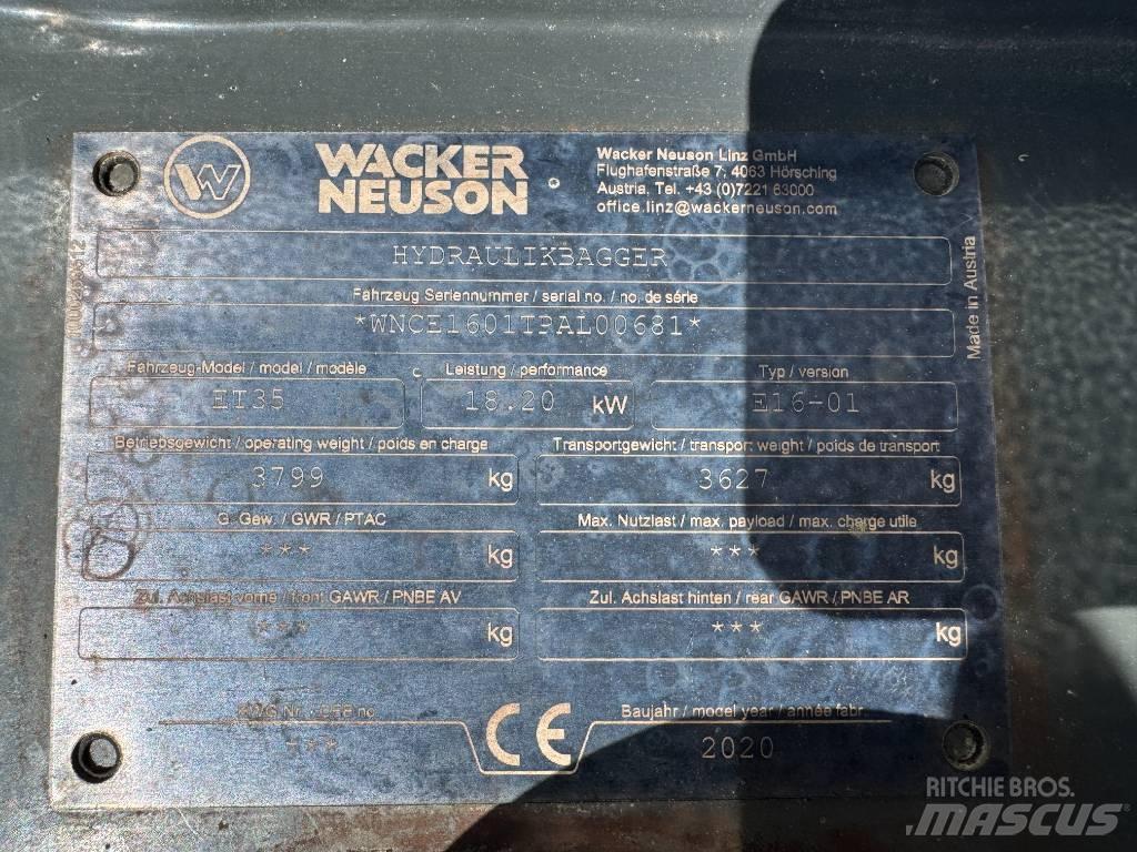 Wacker Neuson ET35 Excavadoras de cadenas