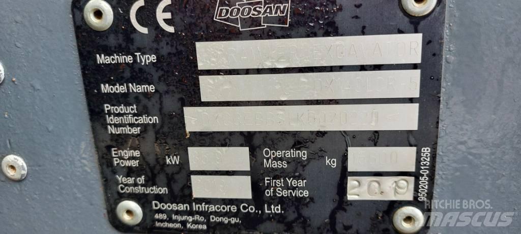 Doosan DX140LCR-5 Excavadoras de cadenas