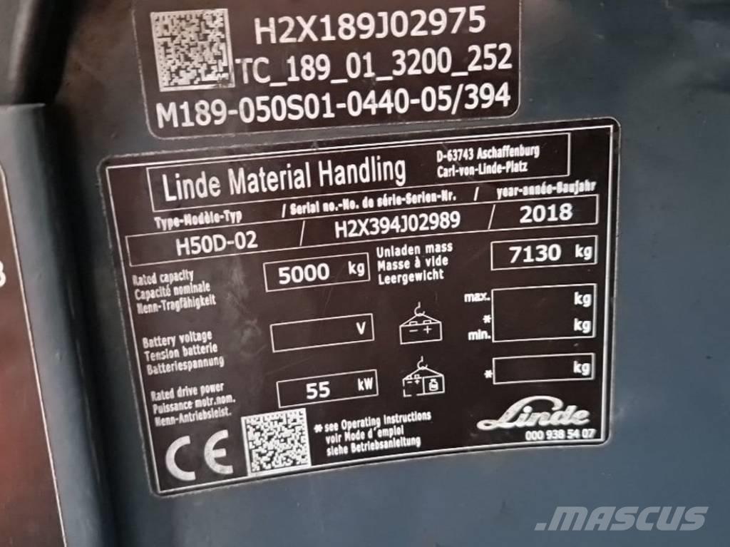 Linde H50D-02 Carretillas diesel