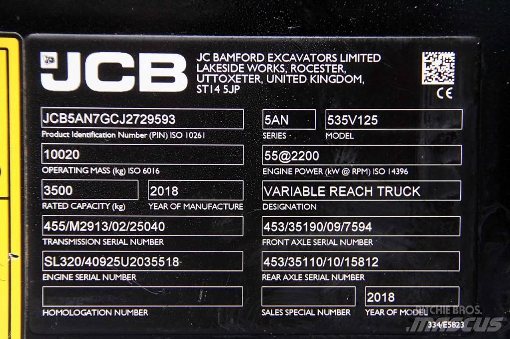 JCB 535-125 Carretillas telescópicas