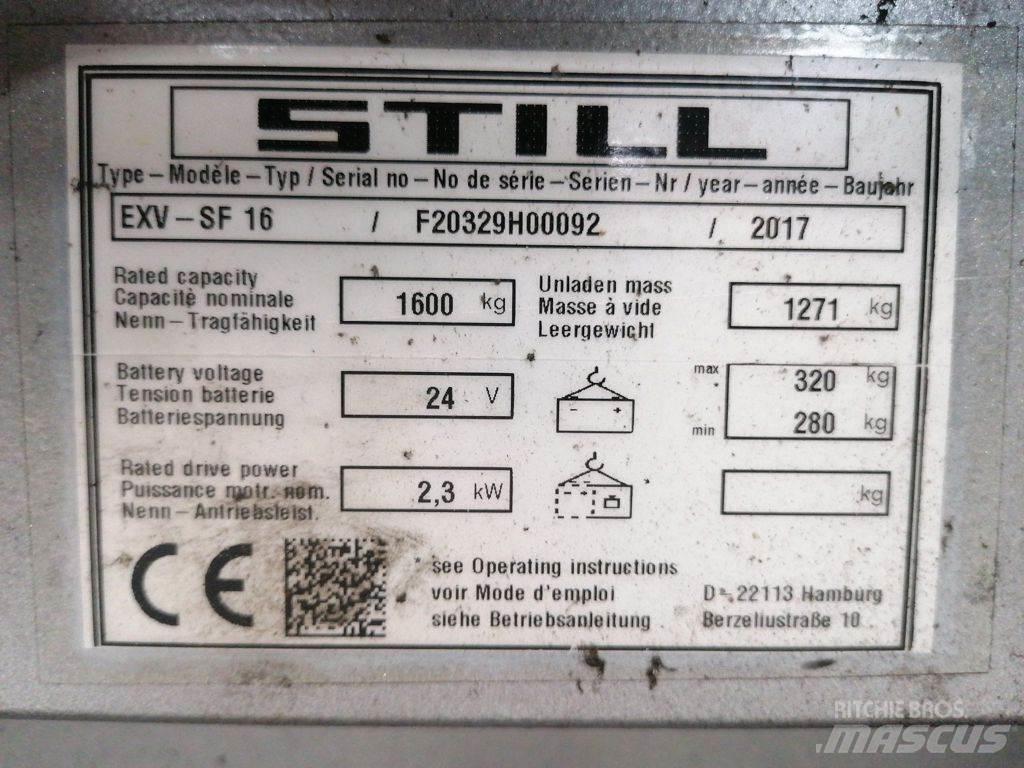 Still EXV SF 16 Apiladores eléctricos