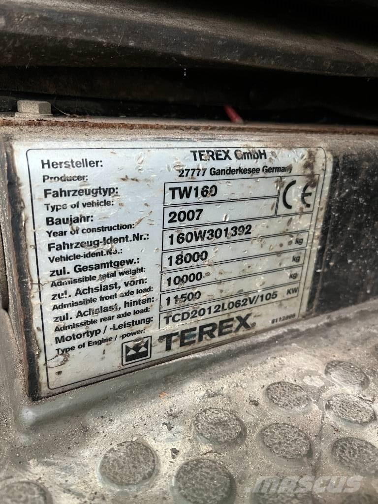 Terex TW 160 Excavadoras de ruedas