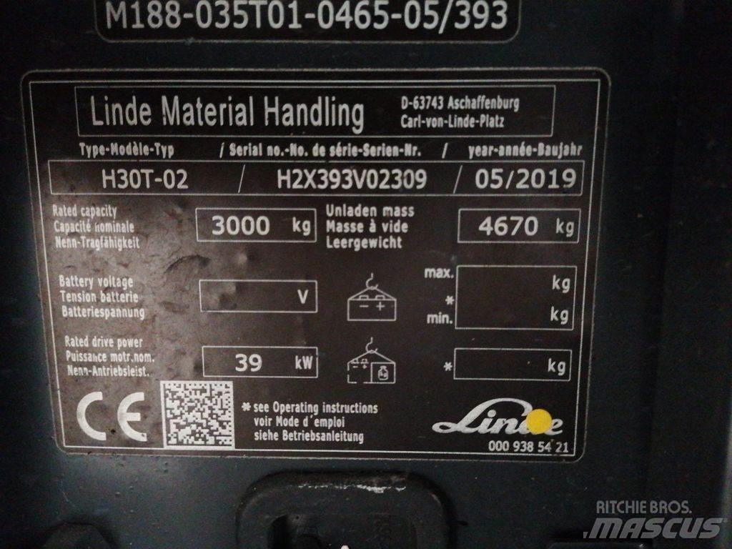 Linde H30T-02 Carretillas LPG