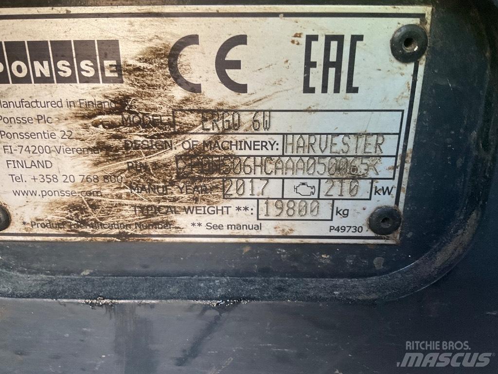 Ponsse ERGO 6W Cosechadoras