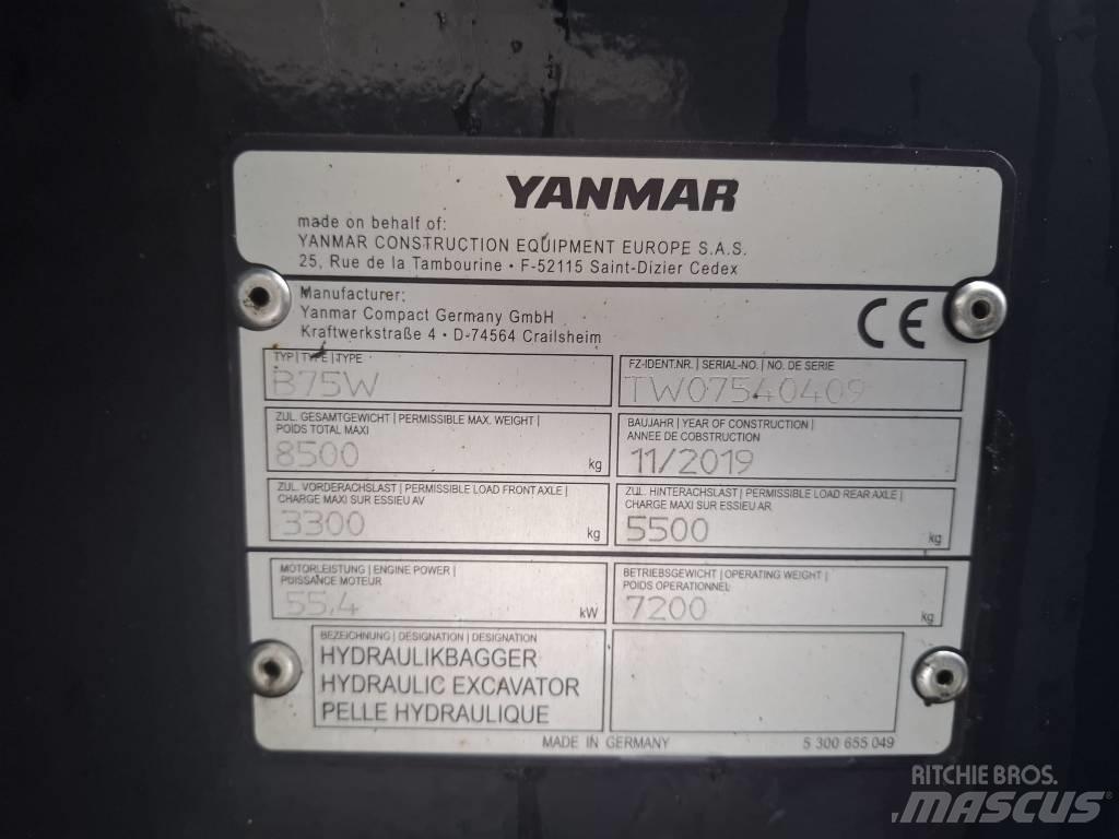 Yanmar B 75 W Excavadoras de ruedas