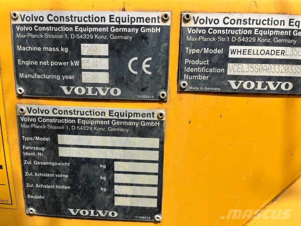Volvo L 35 G Cargadoras sobre ruedas