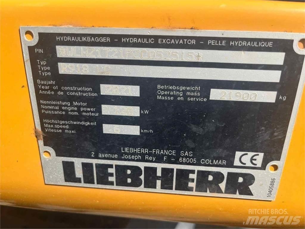Liebherr R918 Excavadoras de cadenas