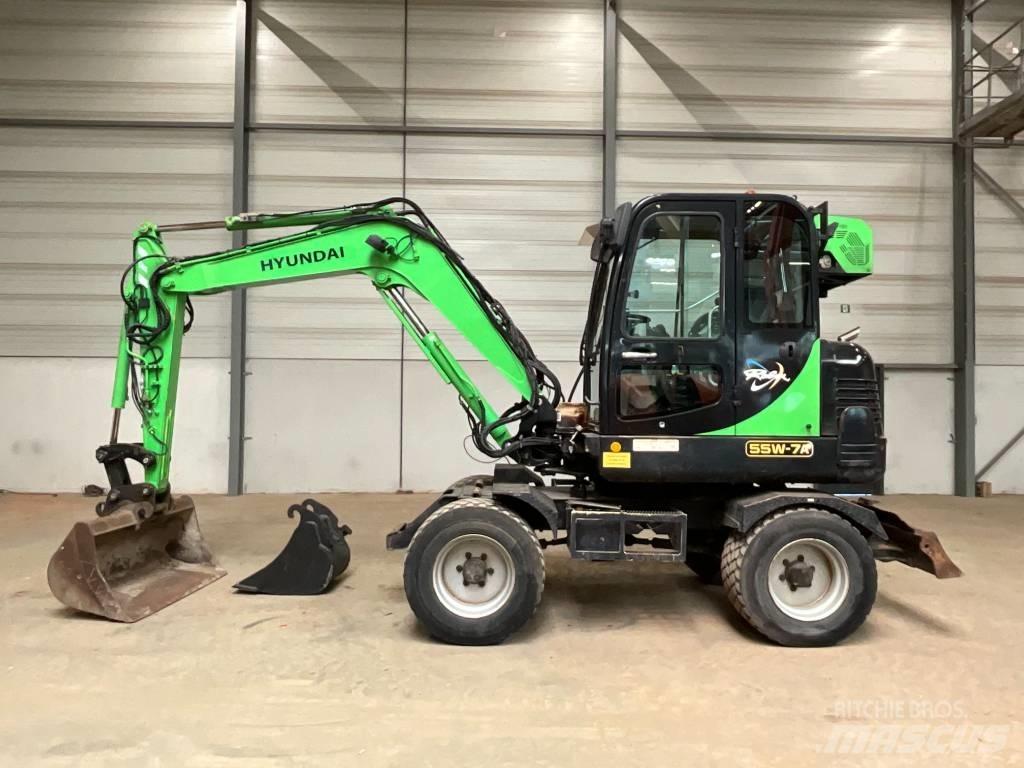 Hyundai 55 W-7 A Excavadoras de ruedas